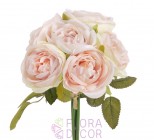 Искусственный букет Розы 6 шт., 149CAN76-11469 Розово\кремовый купить в Минске – цена оптом и в розницу, характеристики | floradecor.by - фото